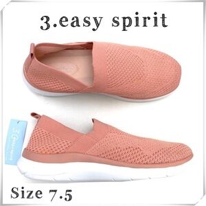 EASY spirit Sesavanah2 feel good layer slip on Walking Shoes Sneakers Peach Pink